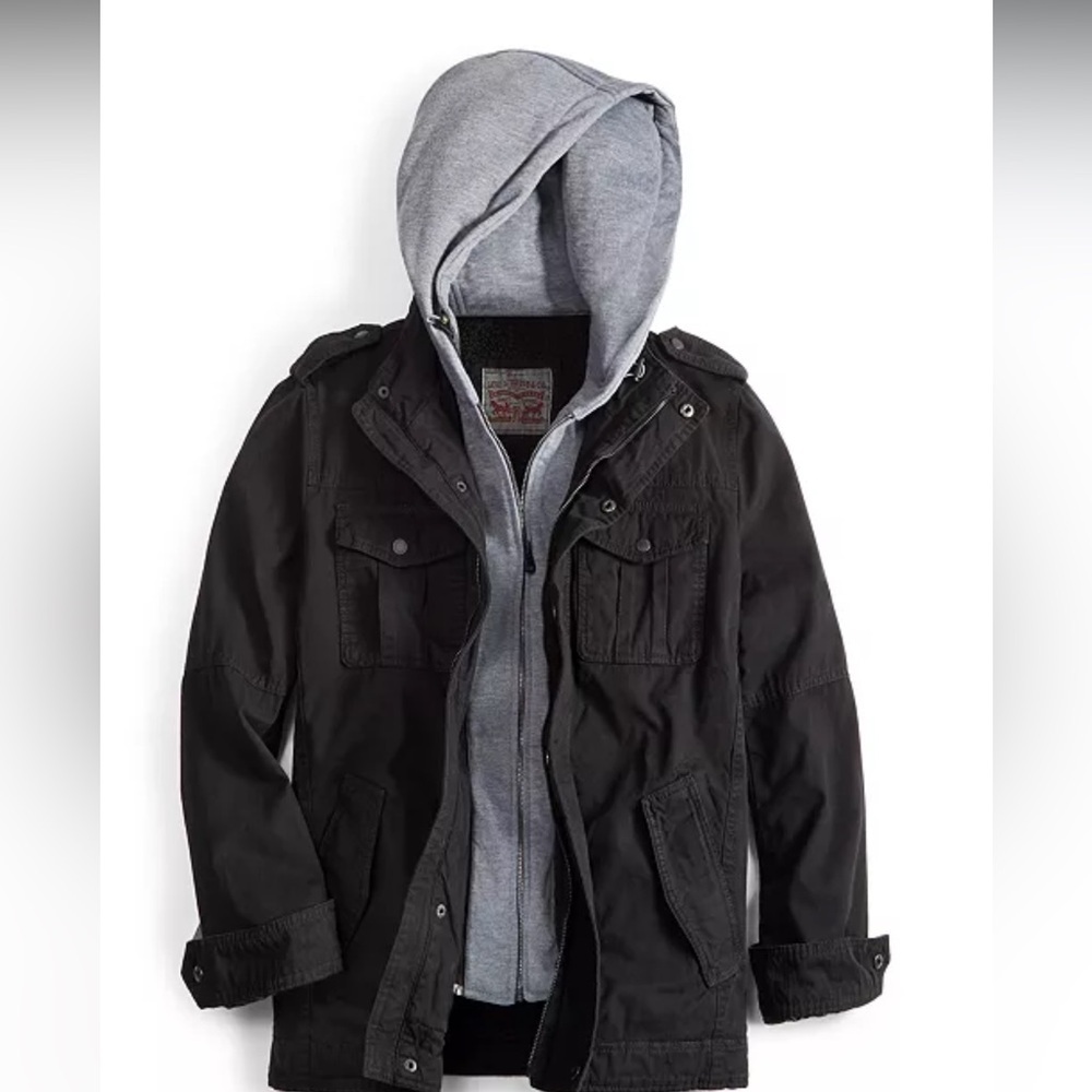 Levi’s Sherpa hooded trucker jacket XL - Picture 2 of 4